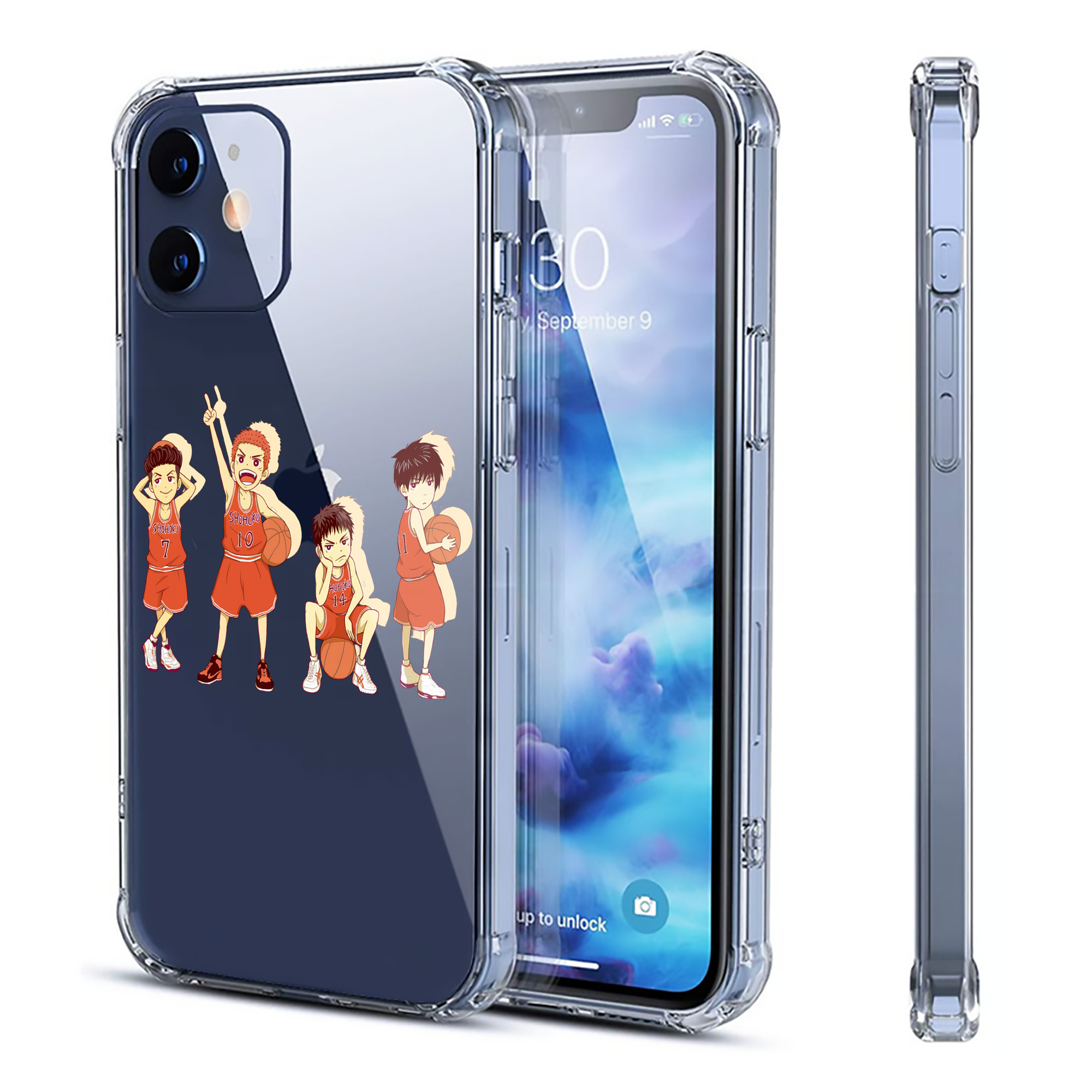 （画像用） SLAM DUNK／スラムダンク 【iPhone 12シリーズ対応】透明スマホケース（クリアソフトケース）
